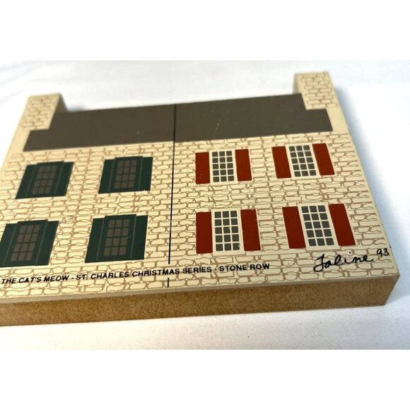 The Cats Meow 1993 St. Charles Christmas Series Collectible Village Houses  4 Pc - Picture 12 of 16